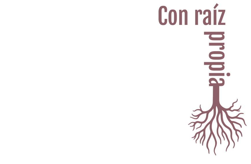 con raíz propia